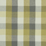 Clarke & Clarke AUSTIN CHECK CITRON/NATURAL Fabric