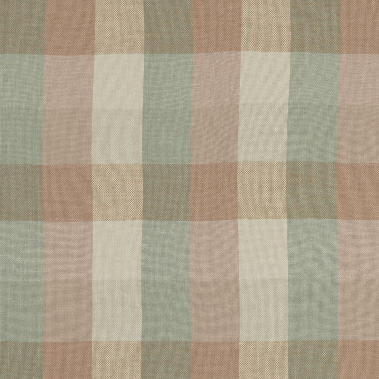 Clarke & Clarke AUSTIN CHECK MINERAL/BLUSH Fabric