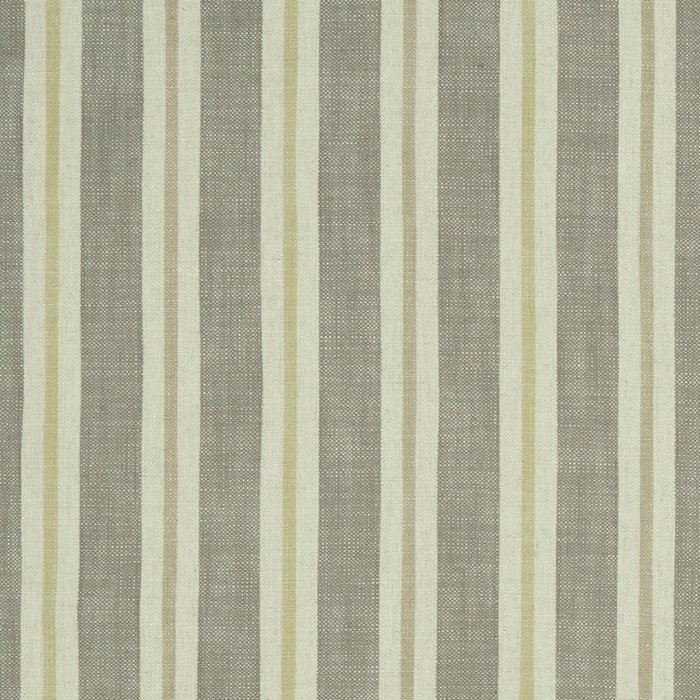 Clarke & Clarke SACKVILLE STRIPE CITRON/NATURAL Fabric