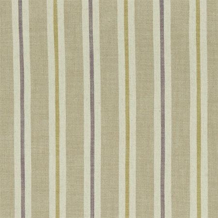 Clarke & Clarke SACKVILLE STRIPE HEATHER/LINEN Fabric