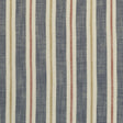 Clarke & Clarke SACKVILLE STRIPE MIDNIGHT/SPICE Fabric