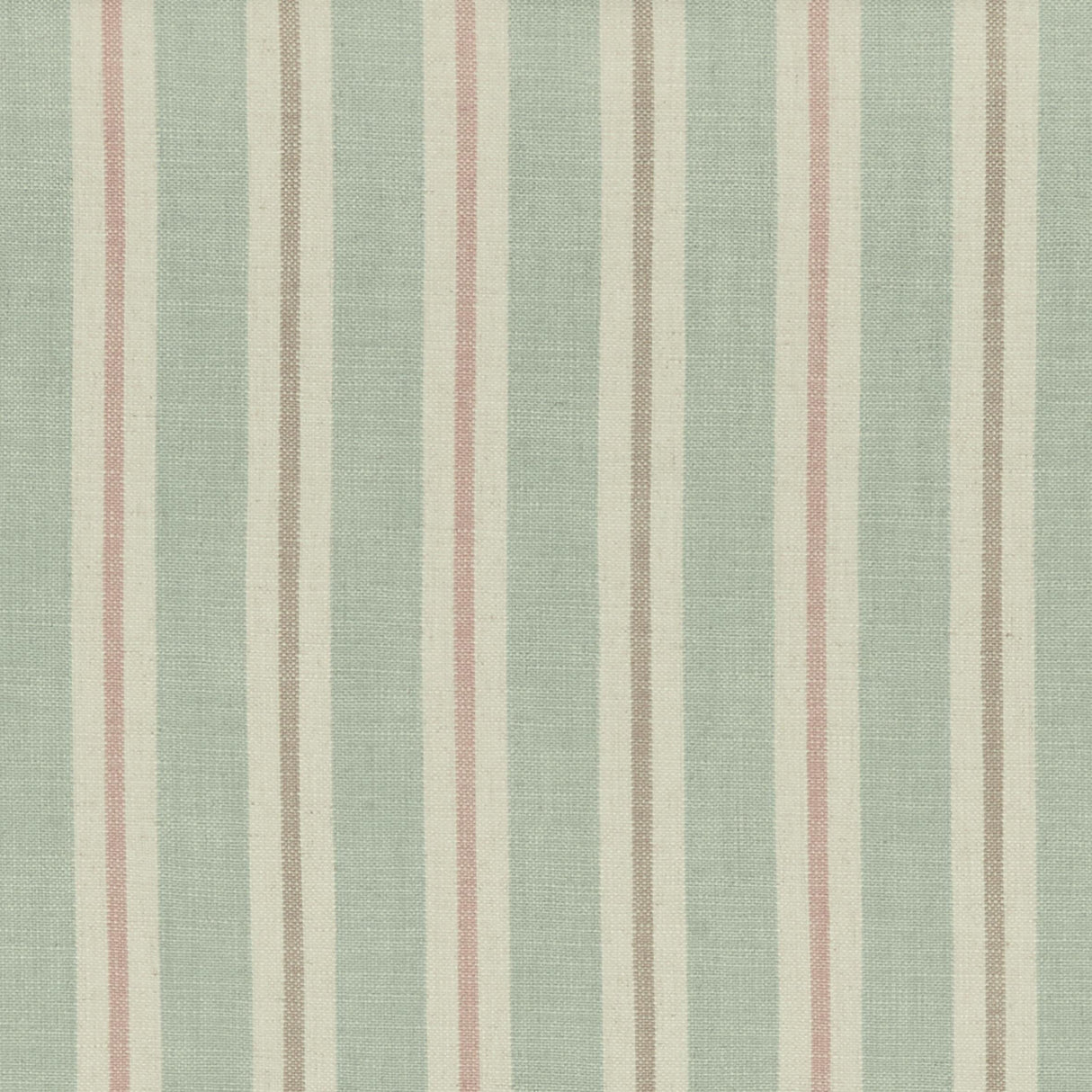 Clarke & Clarke SACKVILLE STRIPE MINERAL/BLUSH Fabric