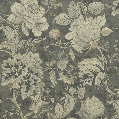 Clarke & Clarke SISSINGHURST CHARCOAL Fabric