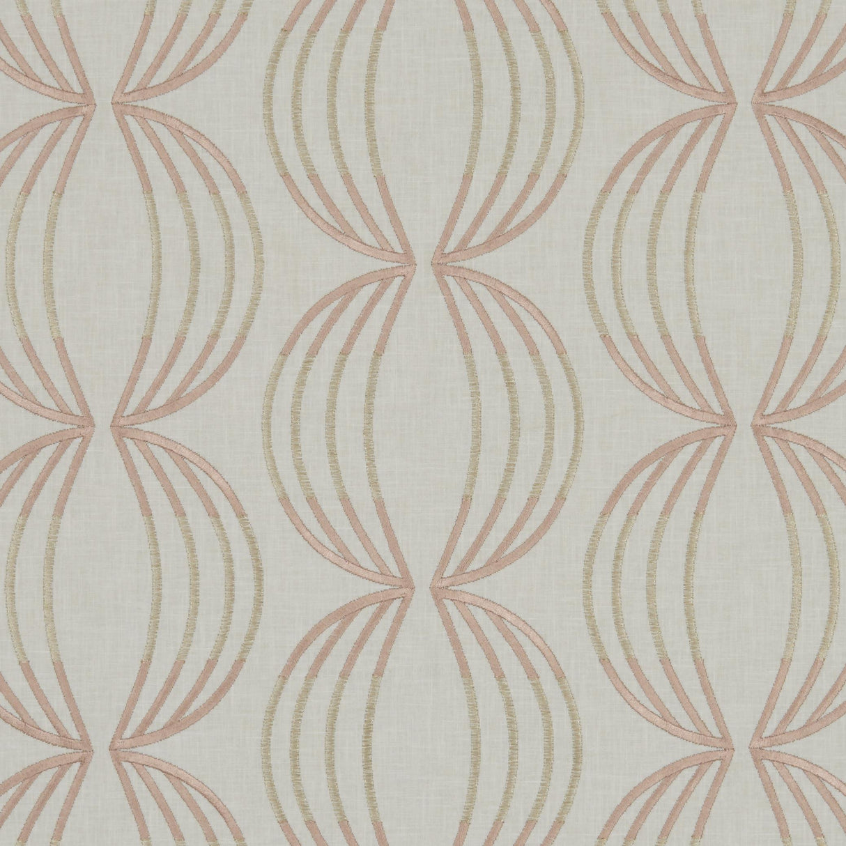 Clarke & Clarke CARRAWAY ROSE GOLD Drapery Fabric
