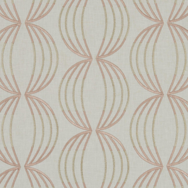 Clarke & Clarke CARRAWAY ROSE GOLD Drapery Fabric
