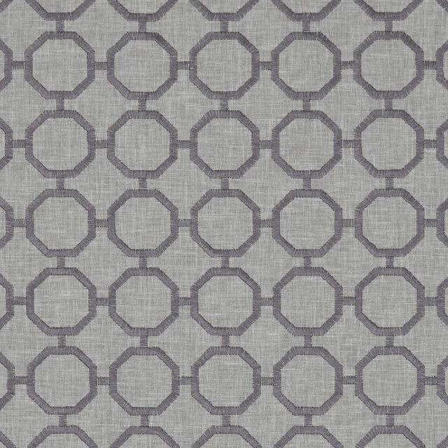 Clarke & Clarke GLAMOUR CHARCOAL Drapery Fabric