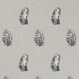 Clarke & Clarke PLUMIS CHARCOAL/LINEN Drapery Fabric