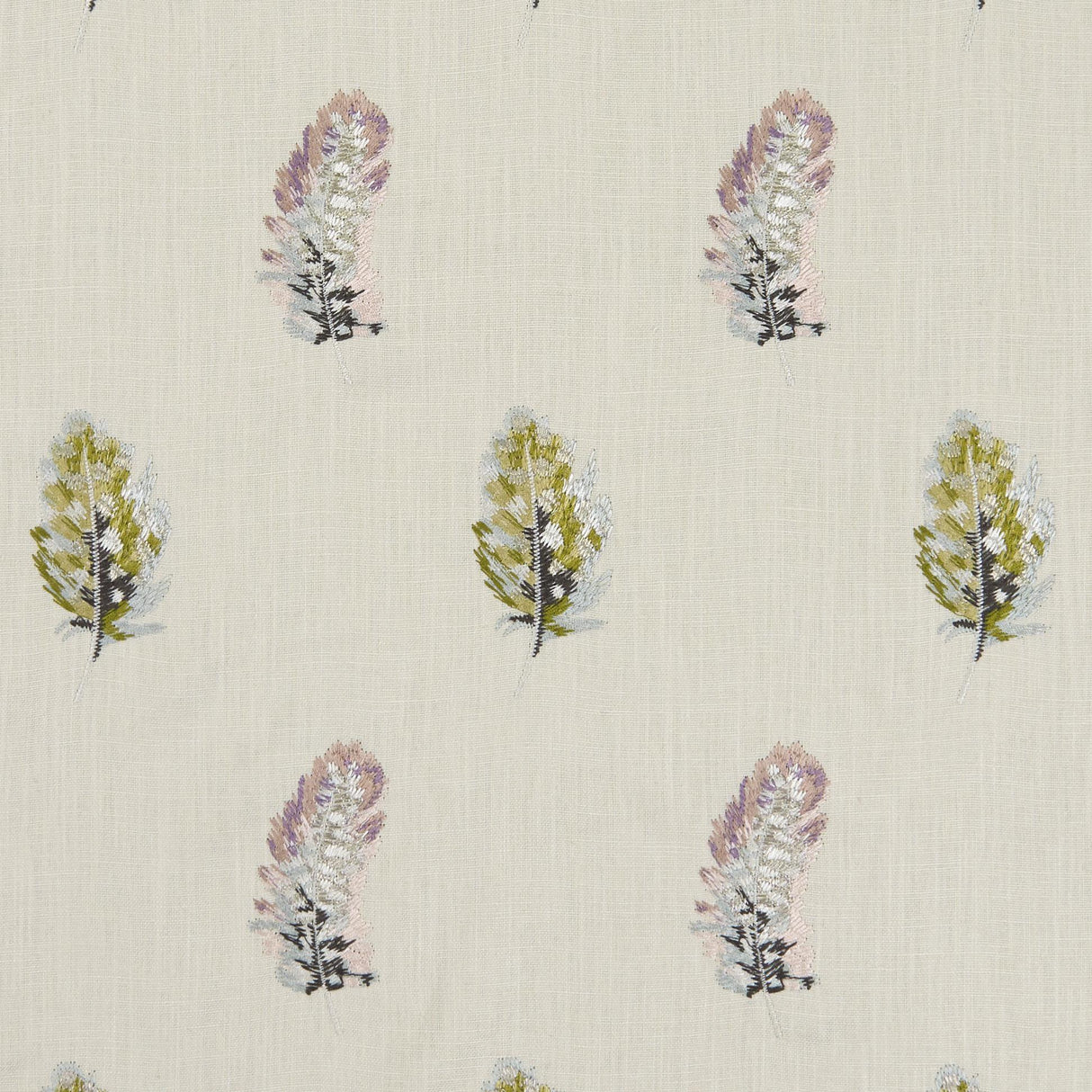 Clarke & Clarke PLUMIS MULTI/GILVER Drapery Fabric