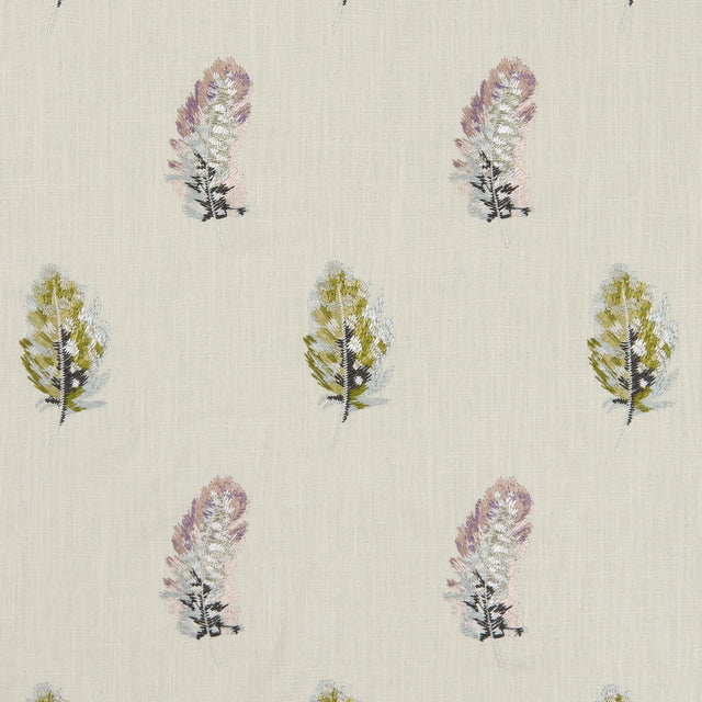 Clarke & Clarke PLUMIS MULTI/GILVER Drapery Fabric