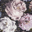 Clarke & Clarke FLORETTA BLUSH/CHARCOAL Fabric