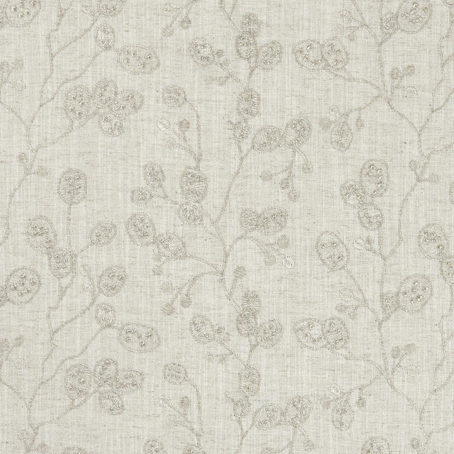 Clarke & Clarke HONESTY NATURAL/GILVER Drapery Fabric