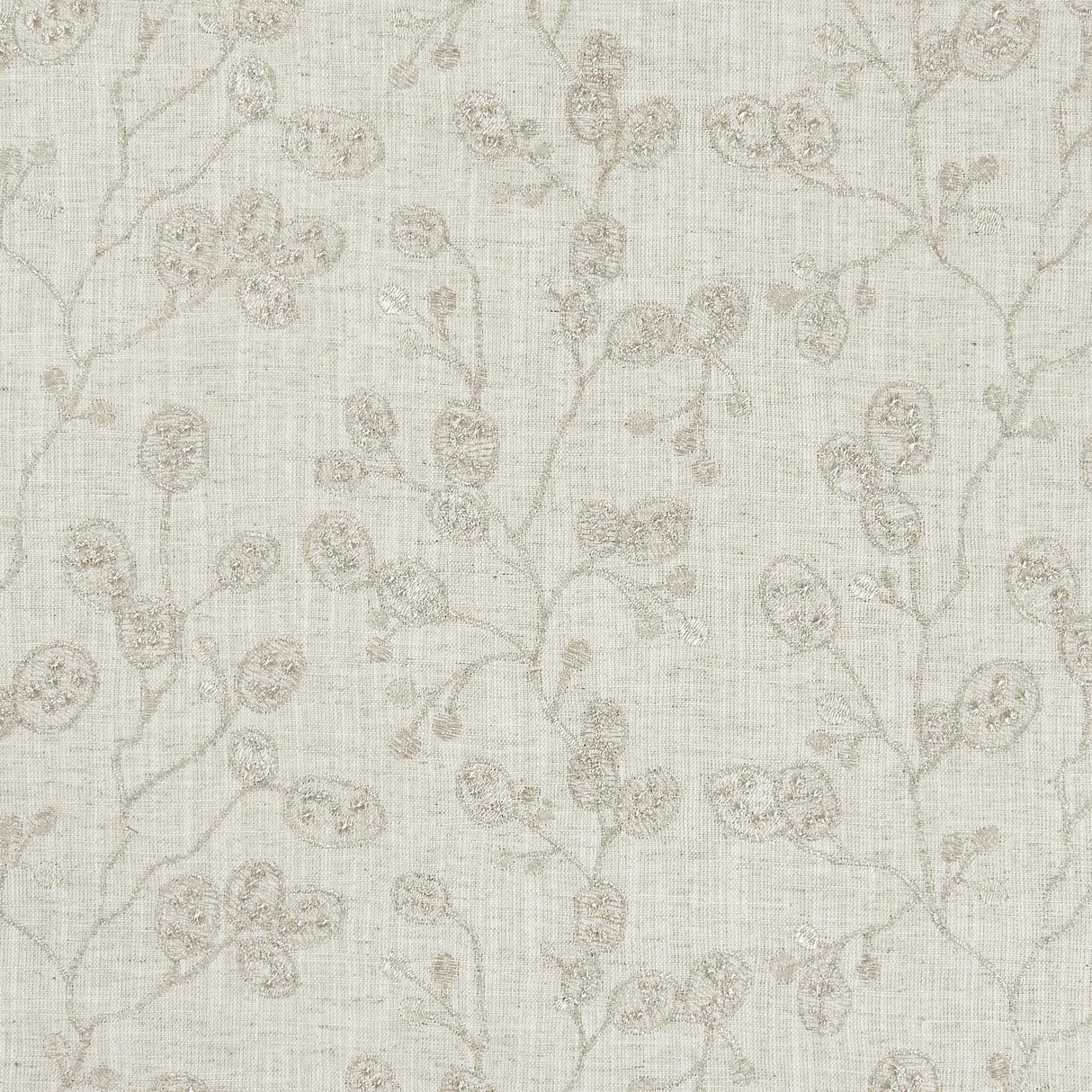 Clarke & Clarke HONESTY NATURAL/GILVER Drapery Fabric