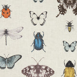 Clarke & Clarke PAPILIO MINERAL/LINEN Fabric