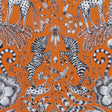 Clarke & Clarke KRUGER FLAME Fabric