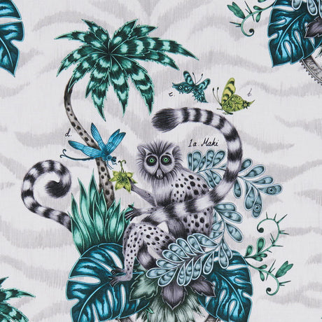 Clarke & Clarke LEMUR JUNGLE Fabric