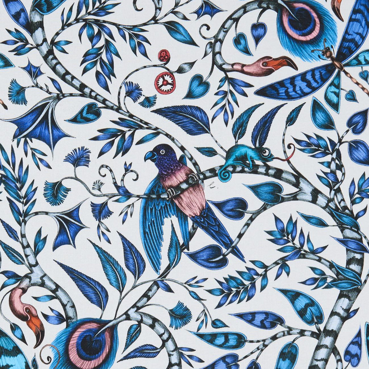 Clarke & Clarke ROUSSEAU BLUE Fabric