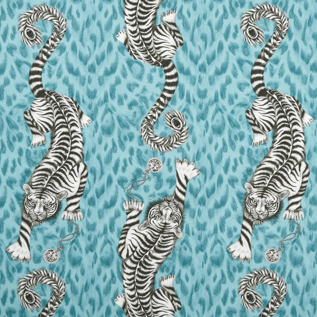Clarke & Clarke TIGRIS TEAL Fabric