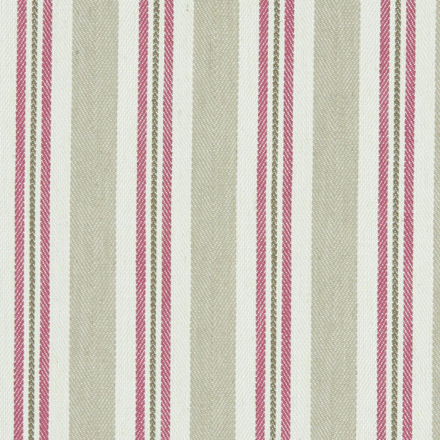 Clarke & Clarke ALDERTON RASPBERRY/LINEN Fabric