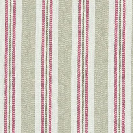 Clarke & Clarke ALDERTON RASPBERRY/LINEN Fabric