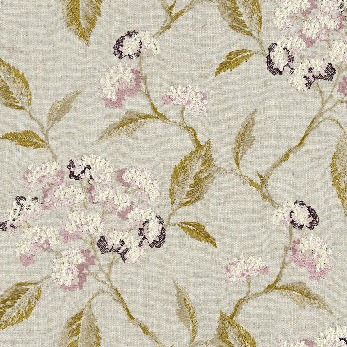 Clarke & Clarke SUMMERBY DAMSON Drapery Fabric