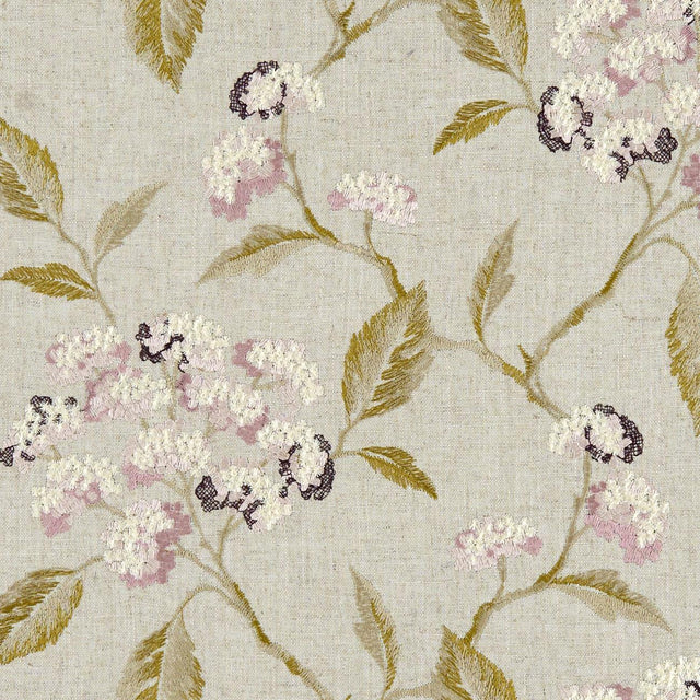 Clarke & Clarke SUMMERBY DAMSON Drapery Fabric