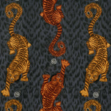 Clarke & Clarke TIGRIS VELVET FLAME Fabric