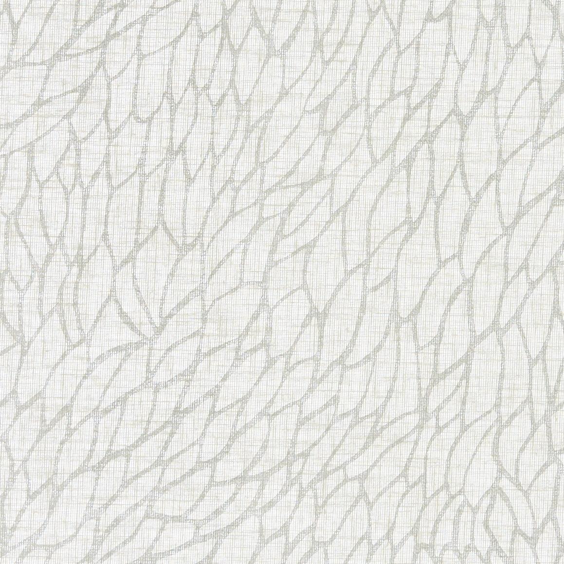 Clarke & Clarke CORALLINO SHEER CHALK/SILVER Drapery Fabric