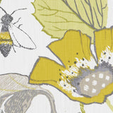 Clarke & Clarke LOTUS CHARTREUSE/CHARCOAL Fabric