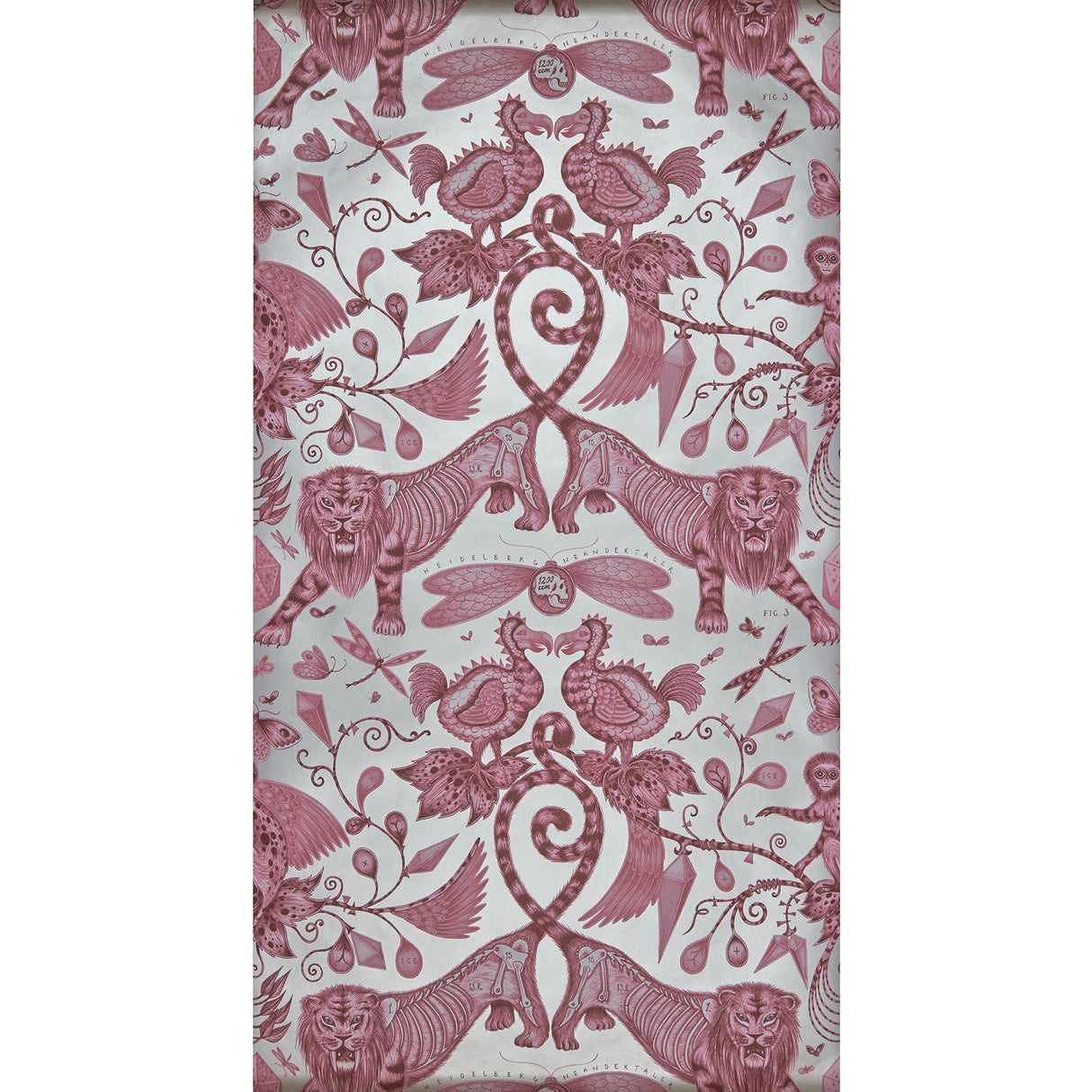 Clarke & Clarke EXTINCT MAGENTA Wallpaper