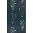 Clarke & Clarke JUNGLE PALMS NAVY Wallpaper