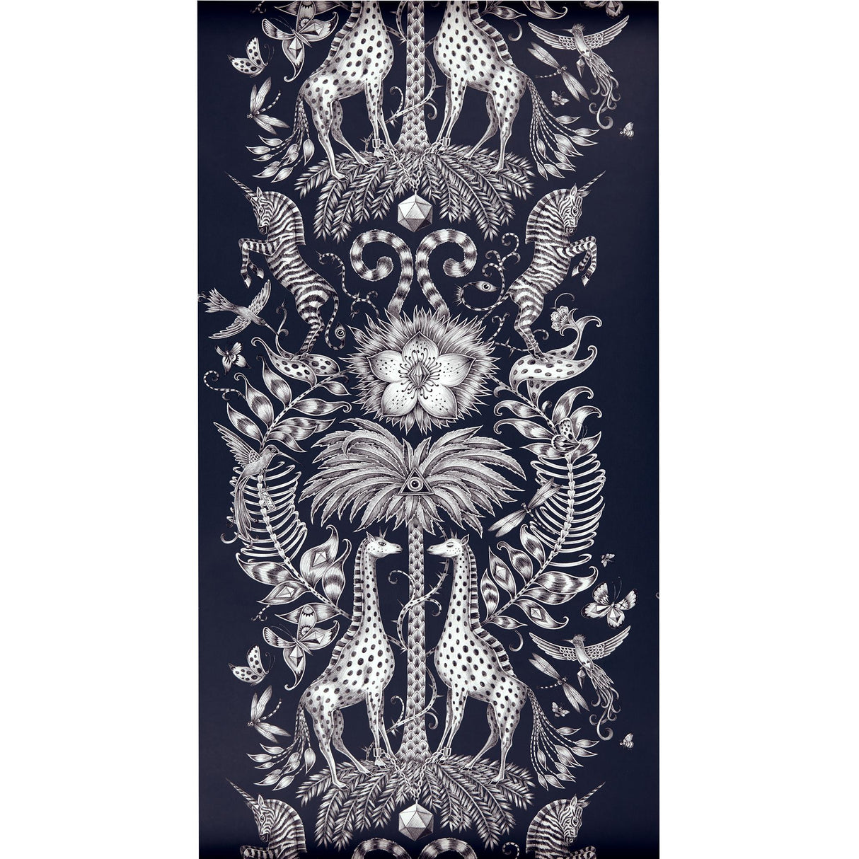 Clarke & Clarke KRUGER NAVY Wallpaper