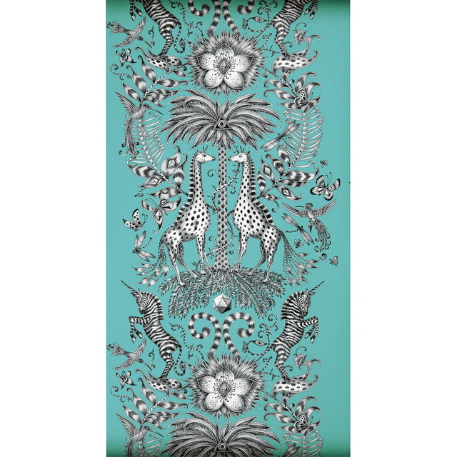 Clarke & Clarke KRUGER TEAL Wallpaper