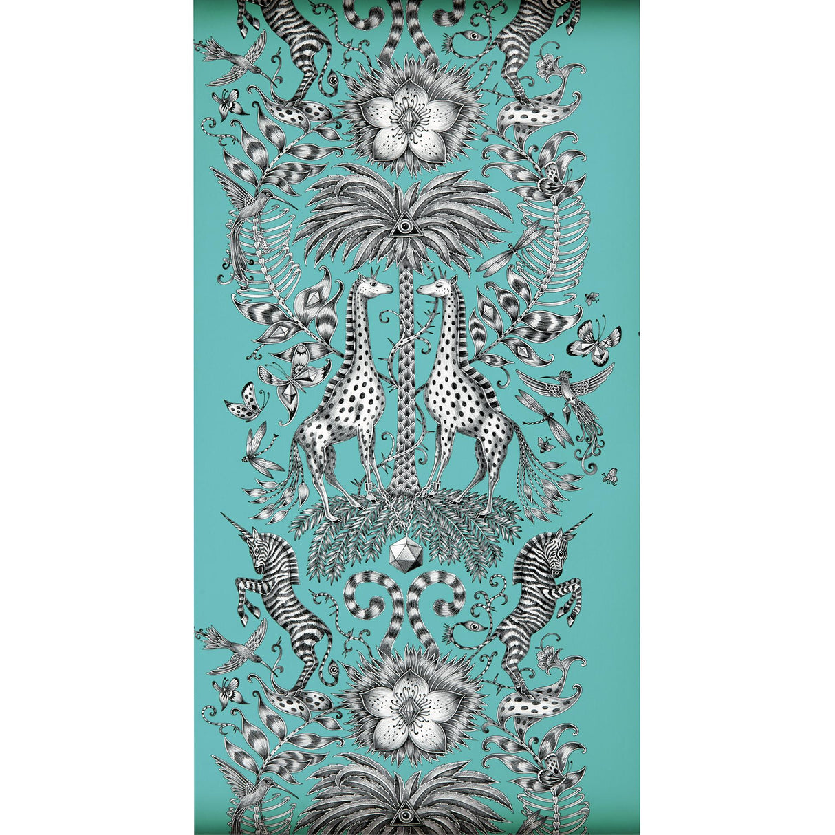 Clarke & Clarke KRUGER TEAL Wallpaper