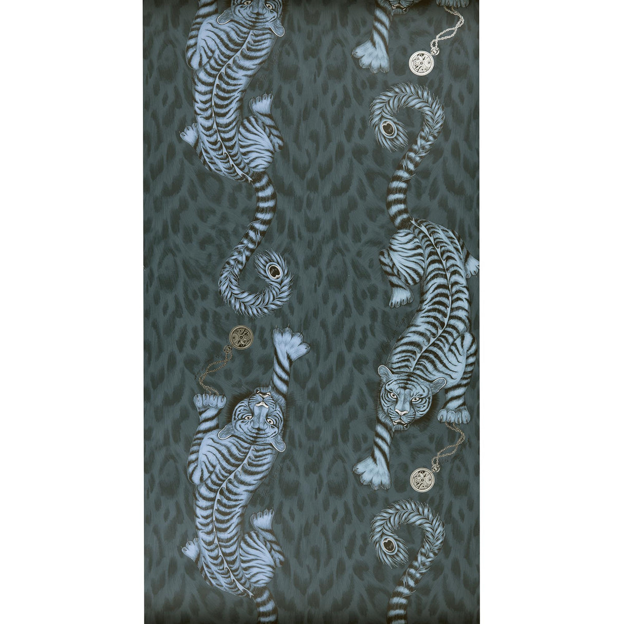 Clarke & Clarke TIGRIS NAVY Wallpaper