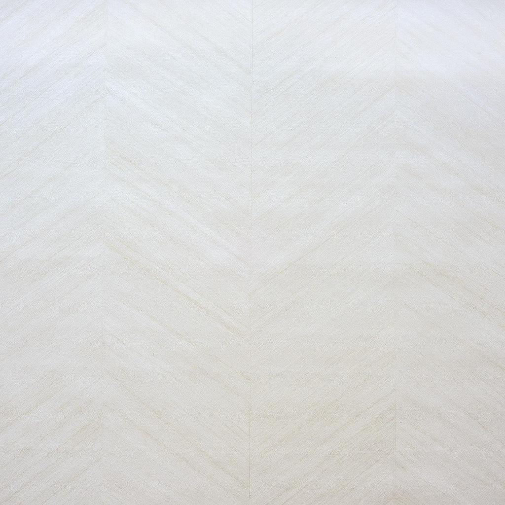 Phillip Jeffries Vinyl Against the Grain Wood Chevron White Avola Wallpaper
