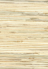 Seabrook Rushcloth Brown, Off White Wallpaper