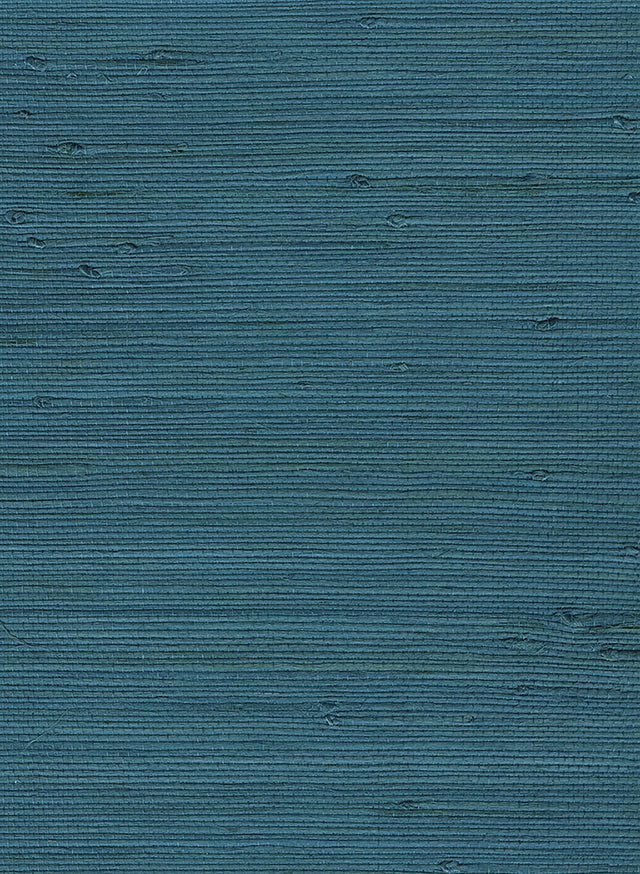 Seabrook Jute Blue Wallpaper