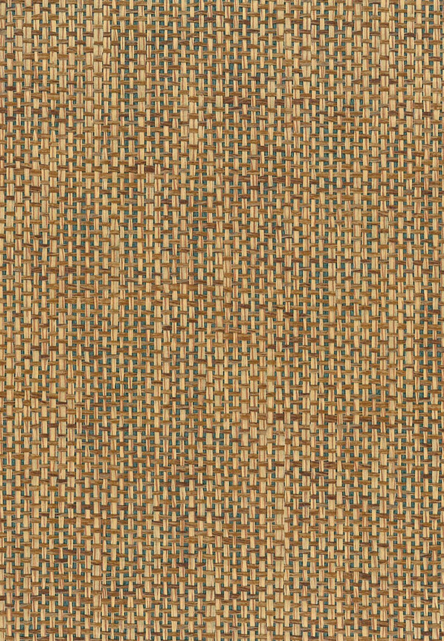 Seabrook Paperweave Brown, Green Wallpaper