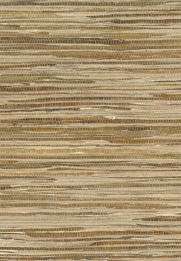 Seabrook Water Hyacinth Brown Wallpaper