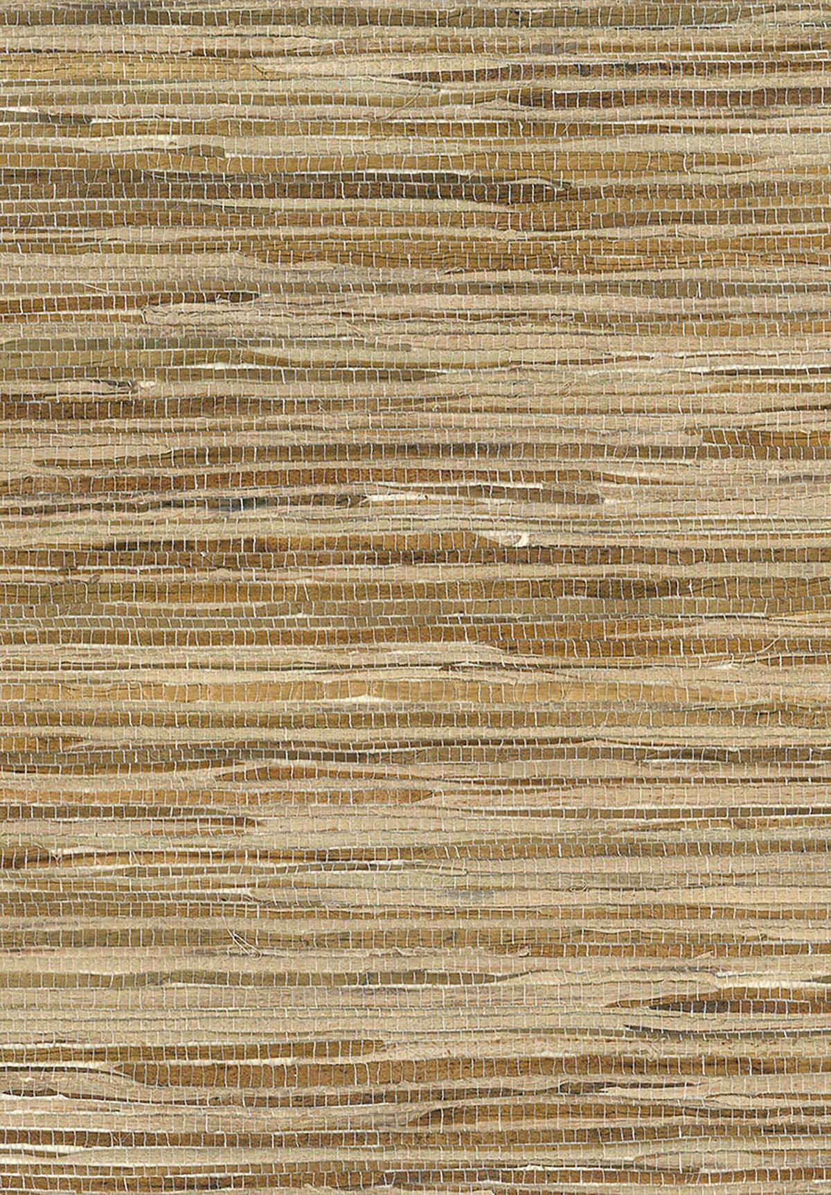 Seabrook Water Hyacinth Brown Wallpaper