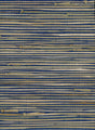 Seabrook Triangle Grass Blue, Tan Wallpaper