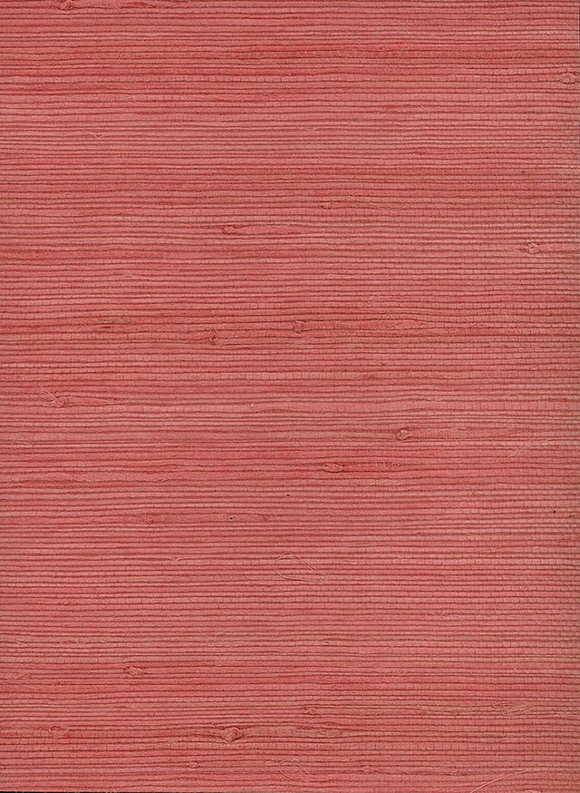 Seabrook Jute Pink Wallpaper