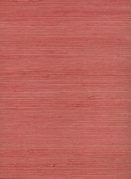 Seabrook Jute Pink Wallpaper