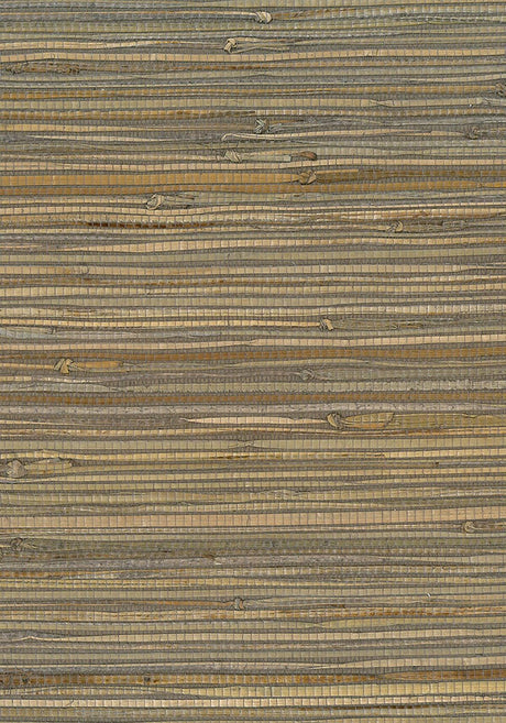 Seabrook Rushcloth Brown Wallpaper