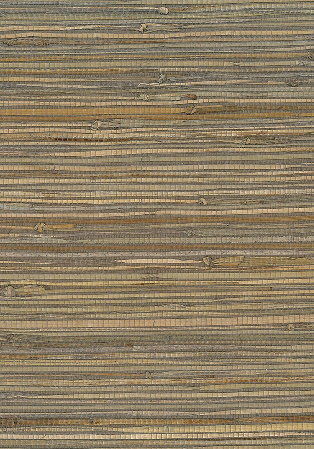 Seabrook Rushcloth Brown Wallpaper