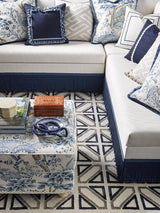 Scalamandre Gripsholm Brush Fringe Blue Jay Trim