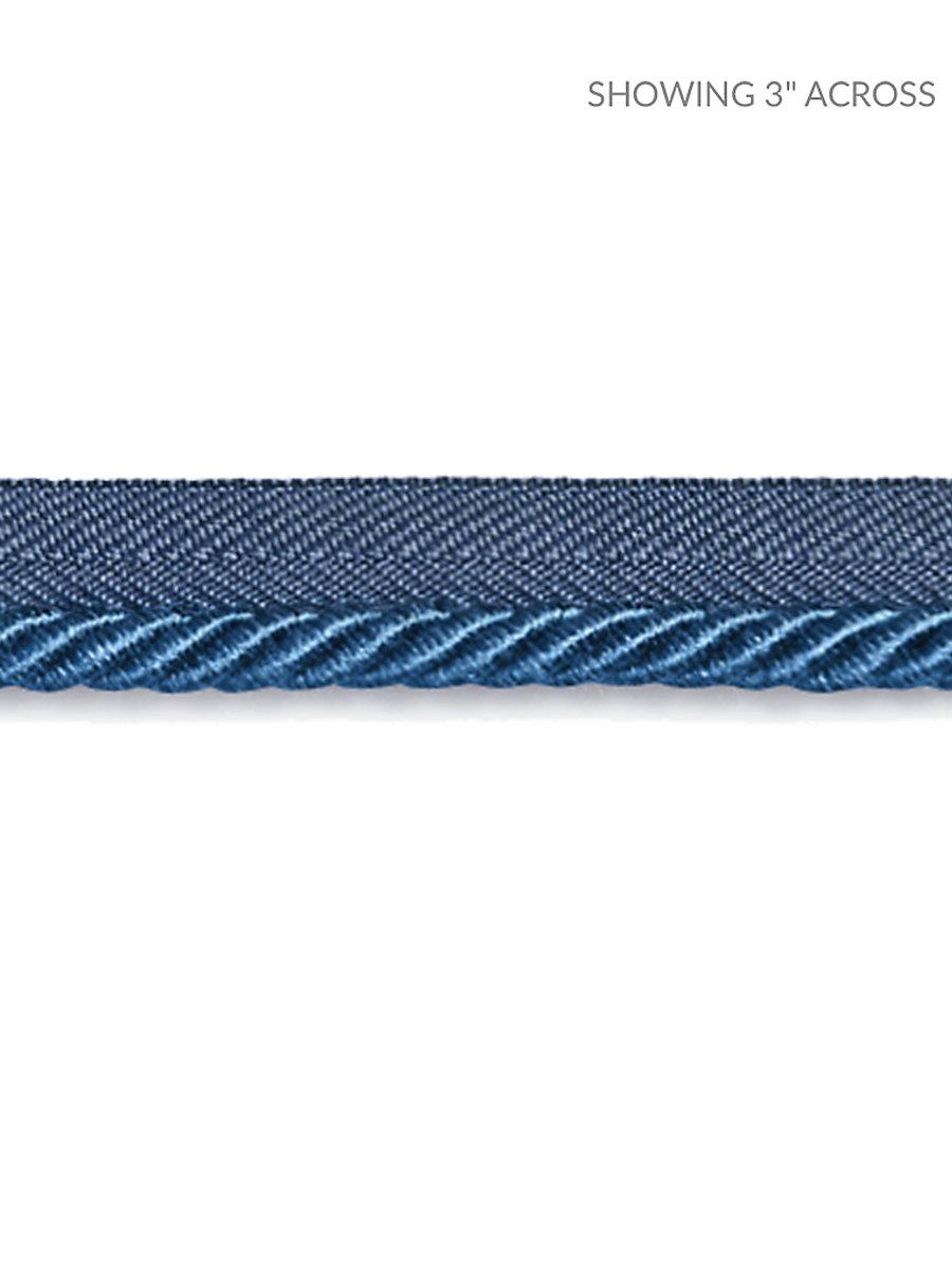Scalamandre Boulevard Cord Federal Blue Trim