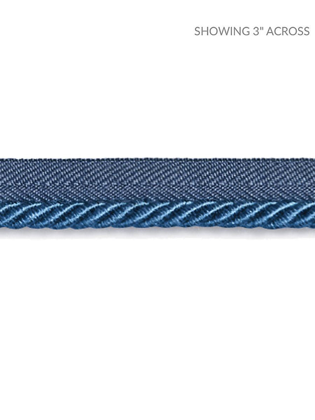 Scalamandre Boulevard Cord Federal Blue Trim
