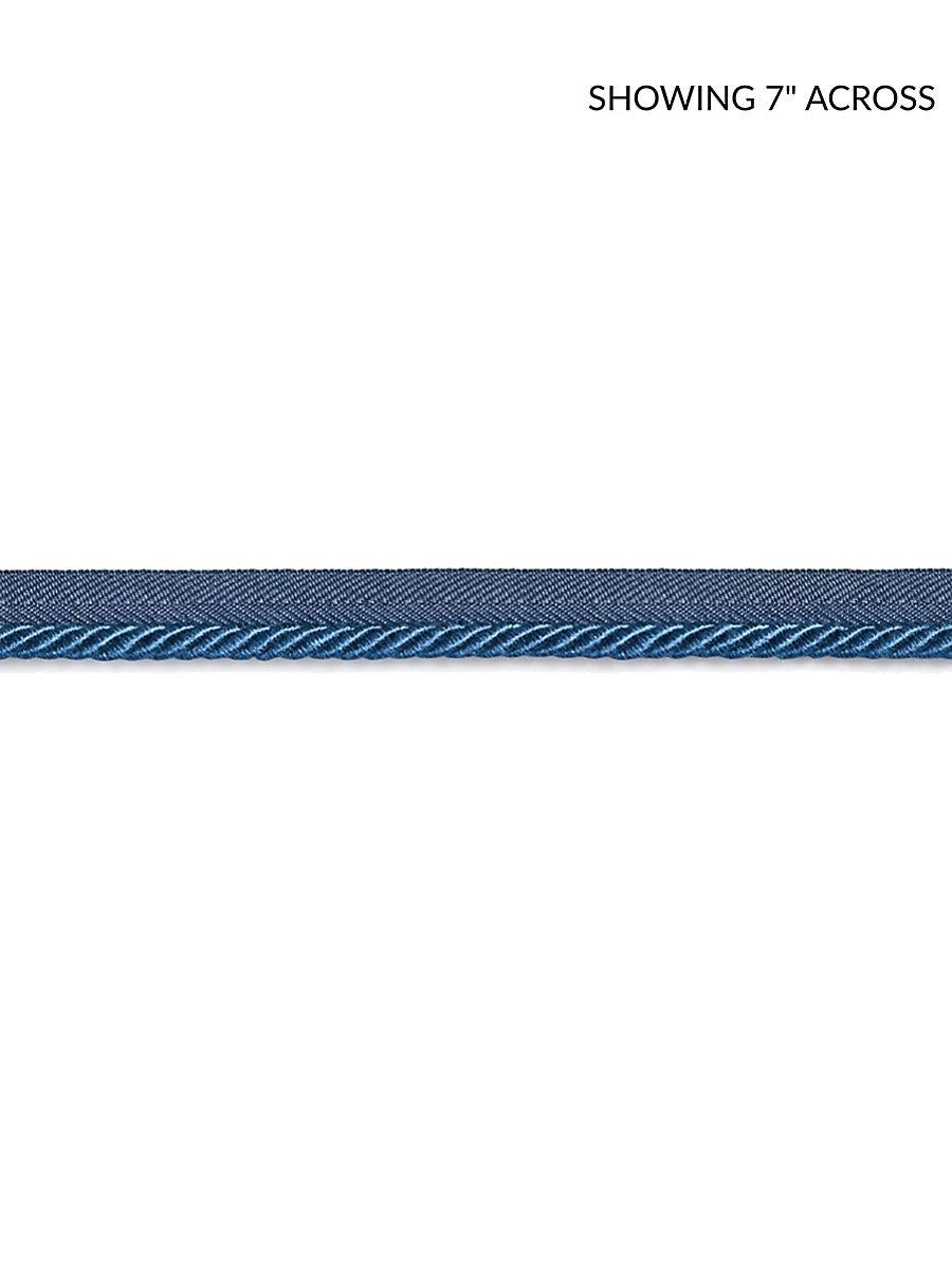 Scalamandre Boulevard Cord Federal Blue Trim