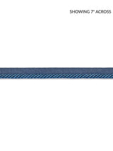 Scalamandre Boulevard Cord Federal Blue Trim